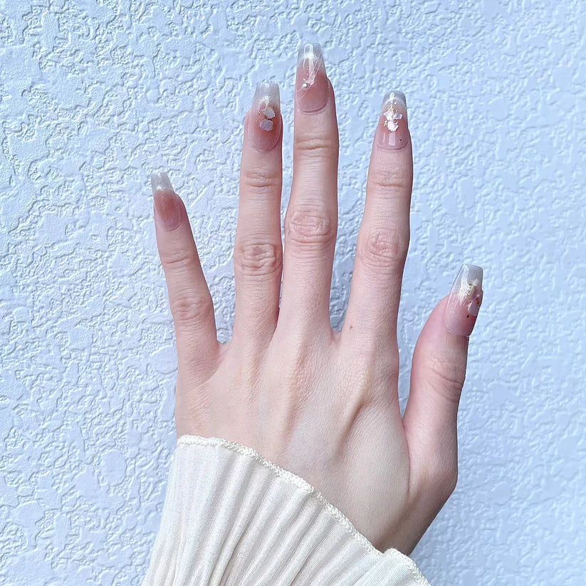 Blushing Crystals - Press on Nails