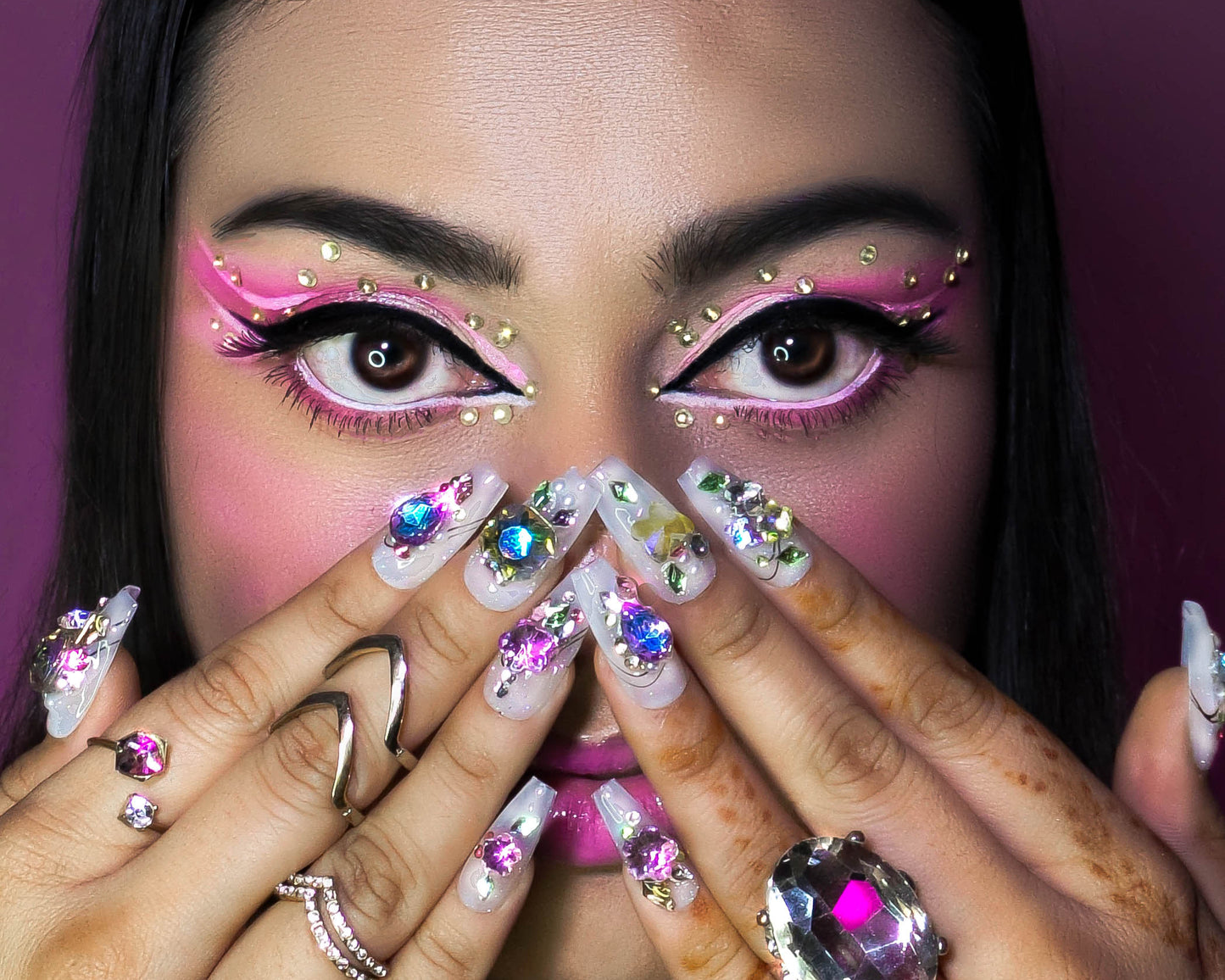 Crystal Bouquet - Press on Nails