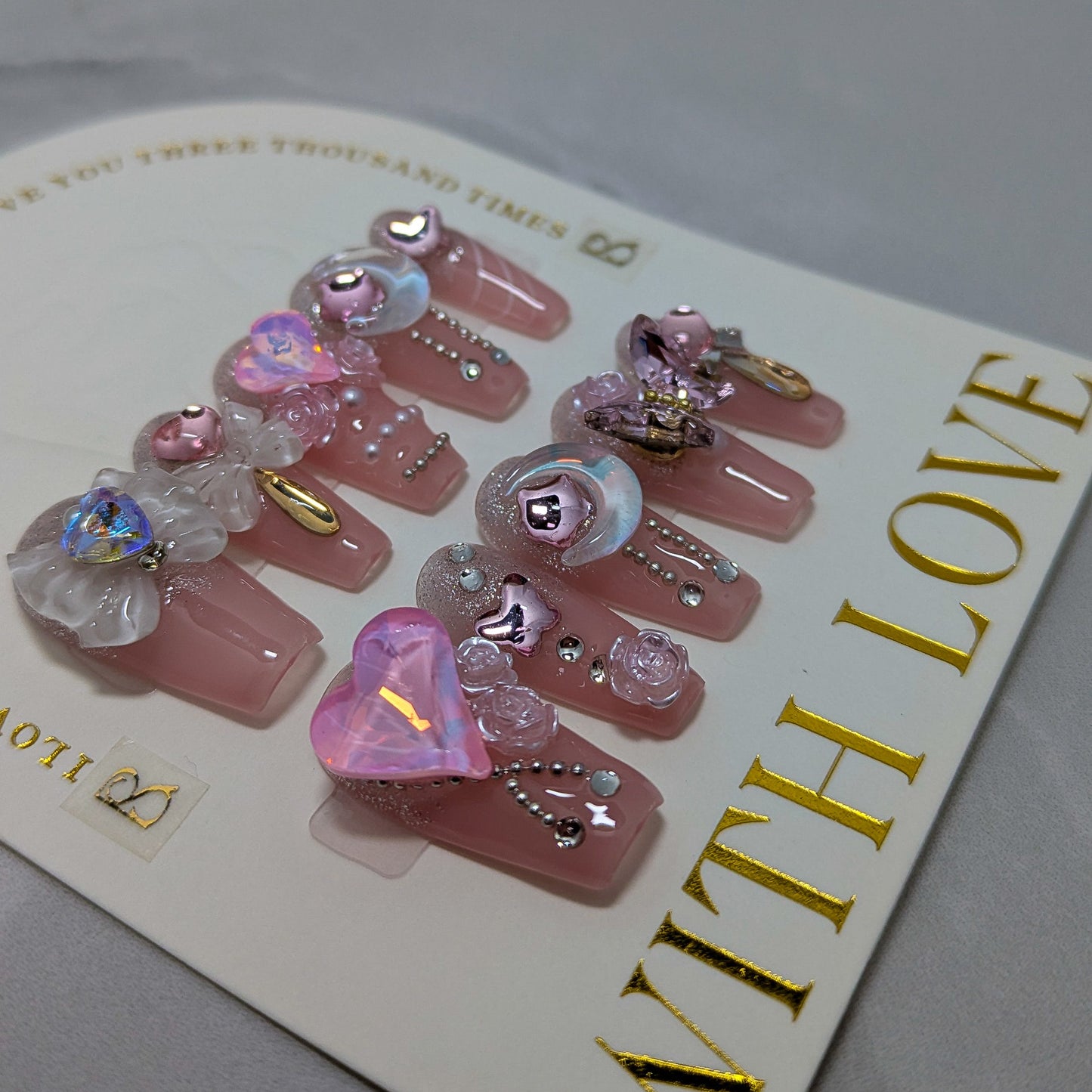 Pink Royalty - Press on Nails