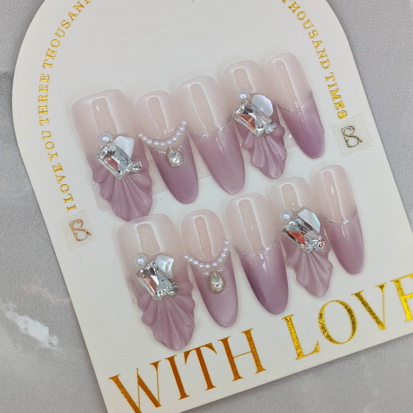 Purple Mermaid- Press on Nails