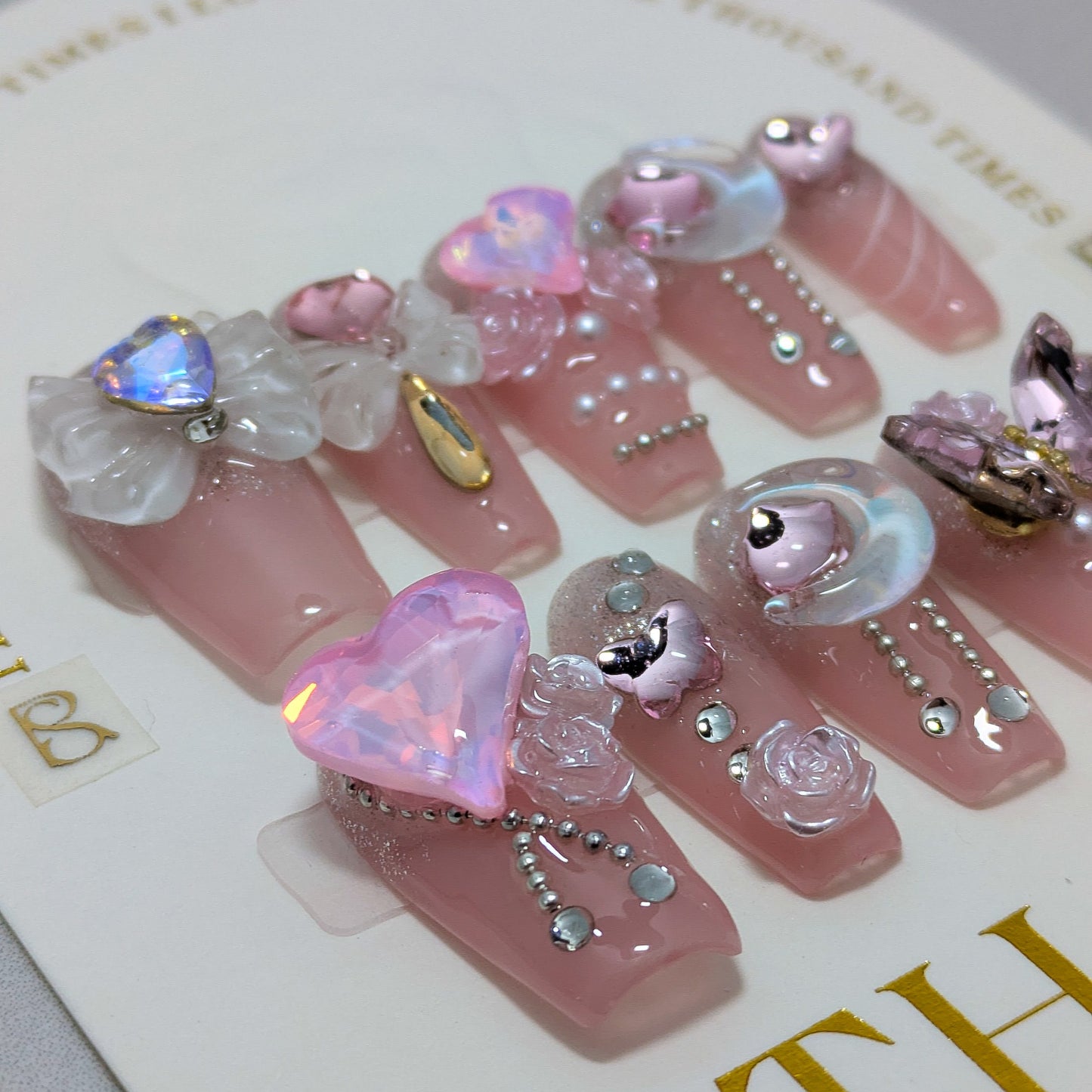 Pink Royalty - Press on Nails