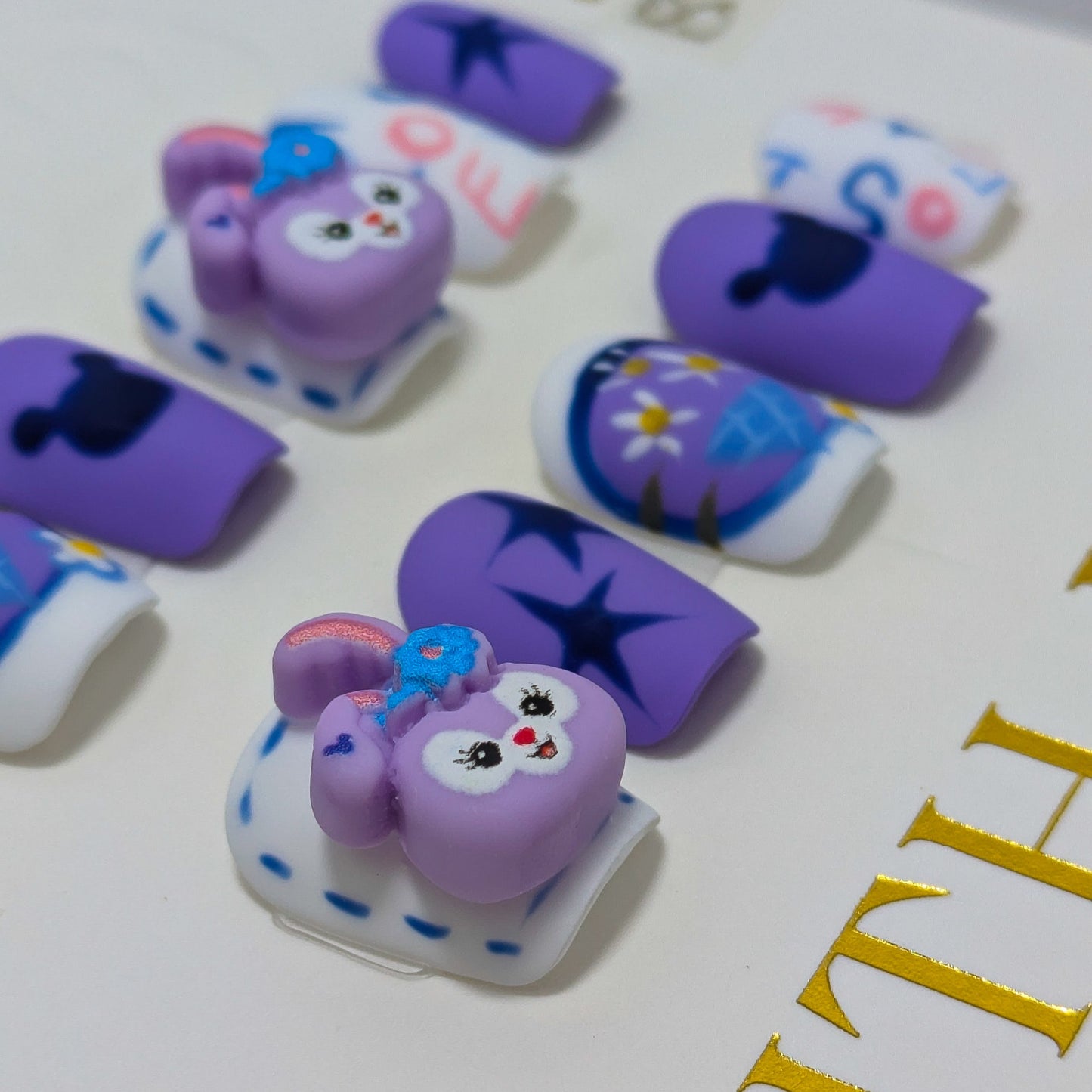 Purple Bunny - Press on Nails