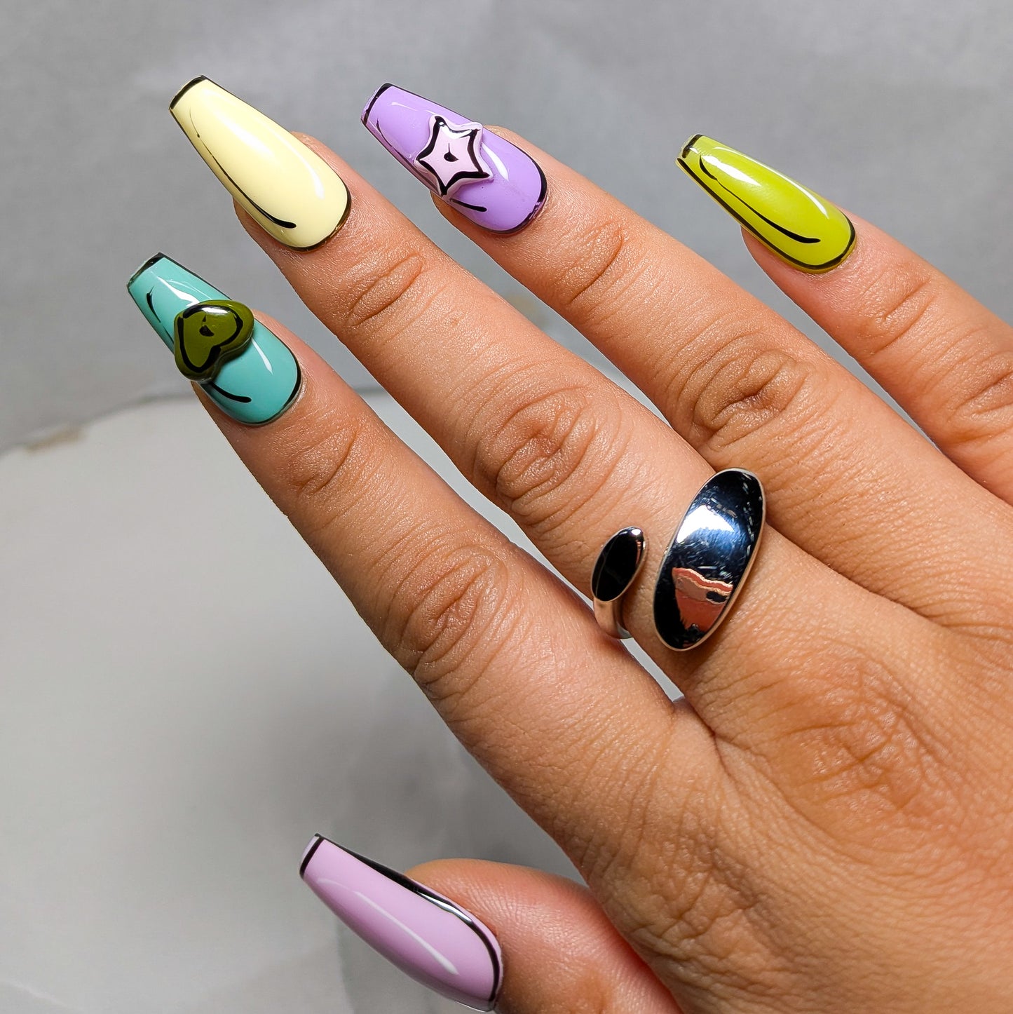 Cartoon Fun - Press on Nails