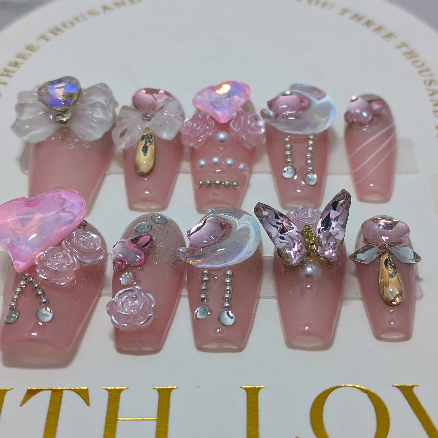 Pink Royalty - Press on Nails