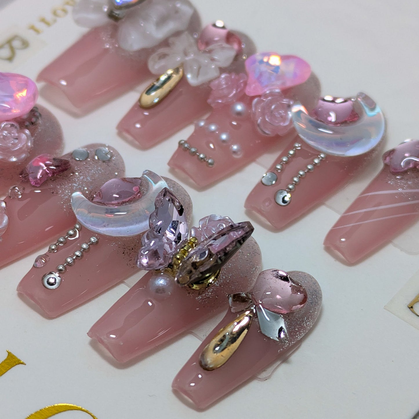 Pink Royalty - Press on Nails