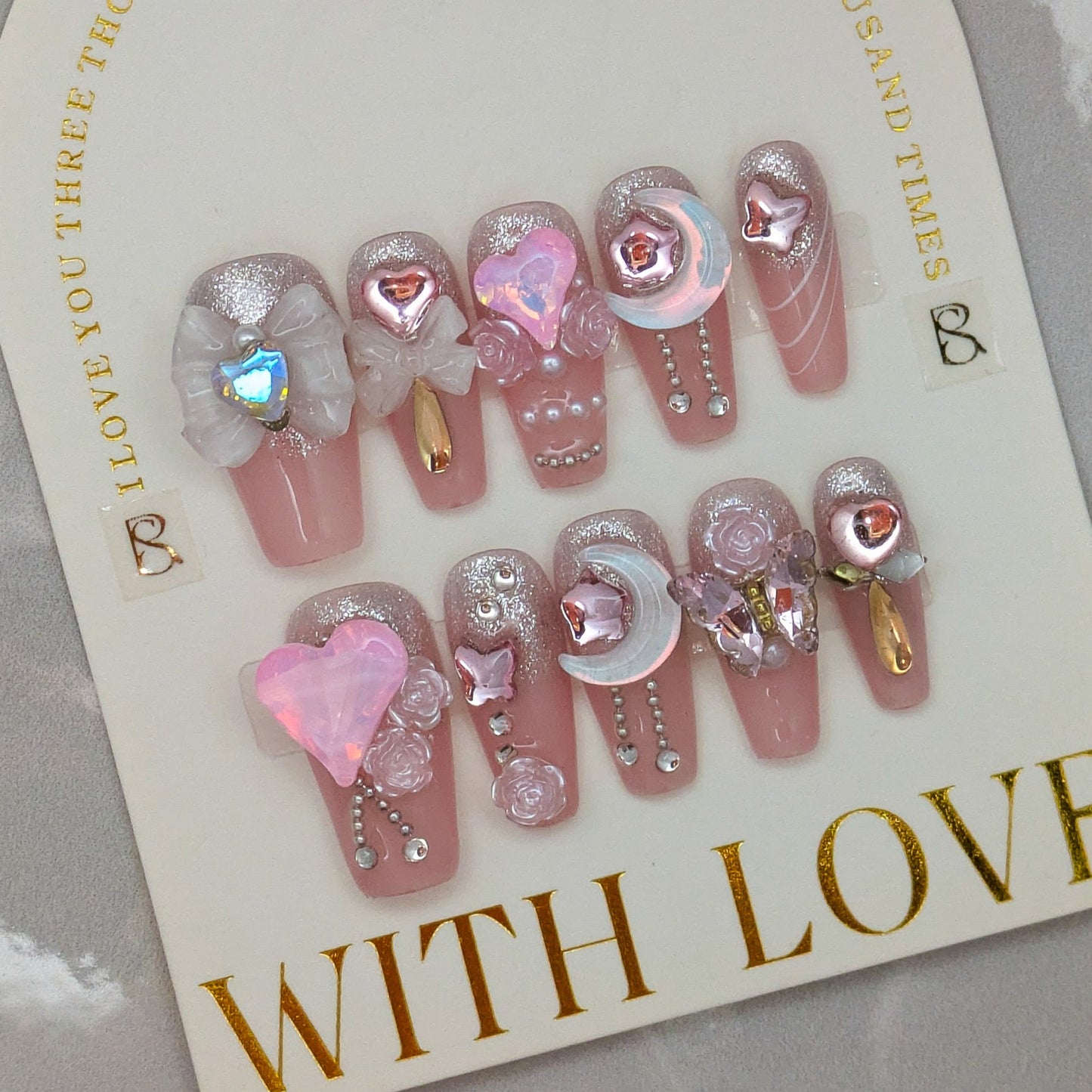 Pink Royalty - Press on Nails