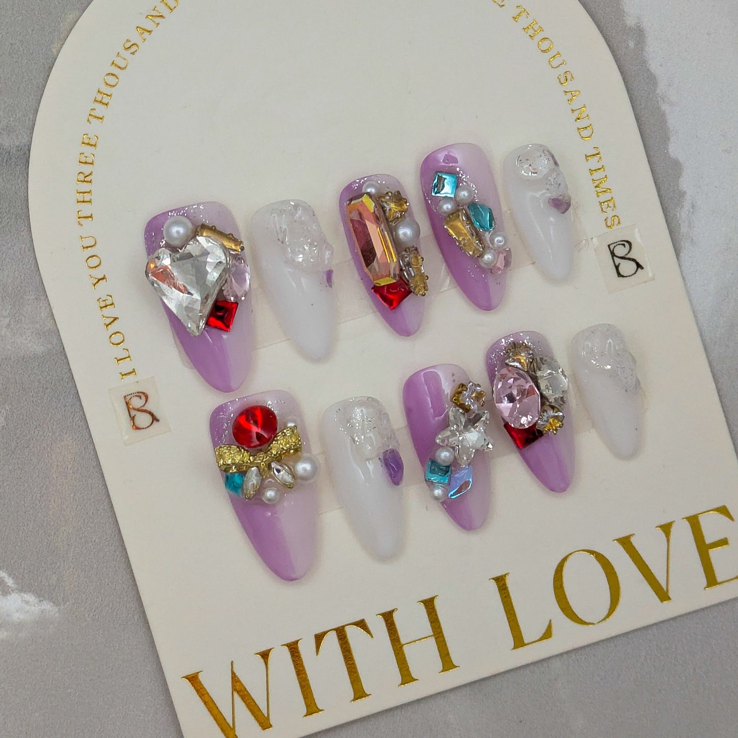 Purple Princess- Press on Nails