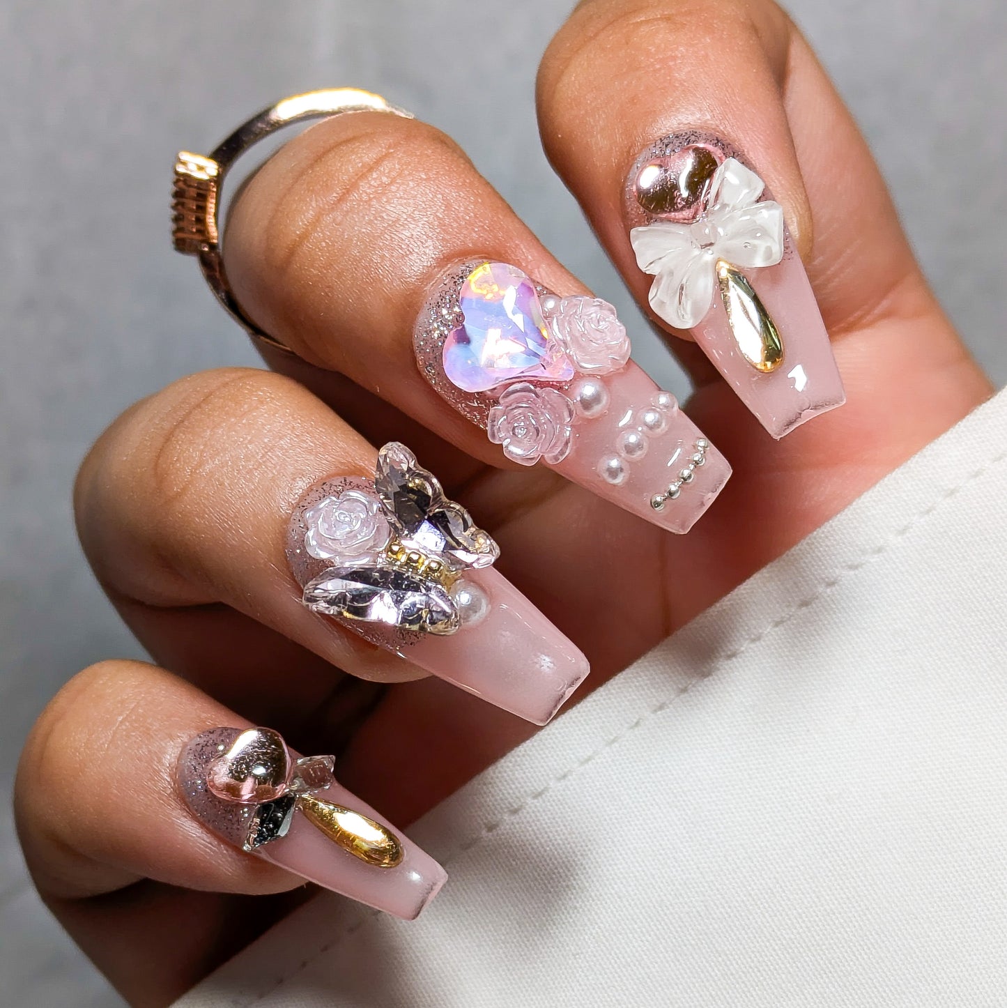 Pink Royalty - Press on Nails