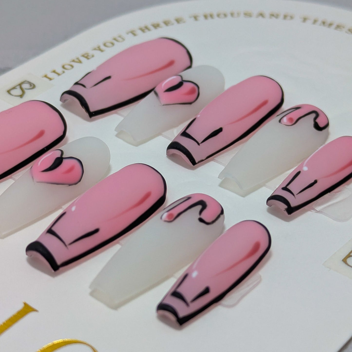 Cartoon Love - Press on Nails