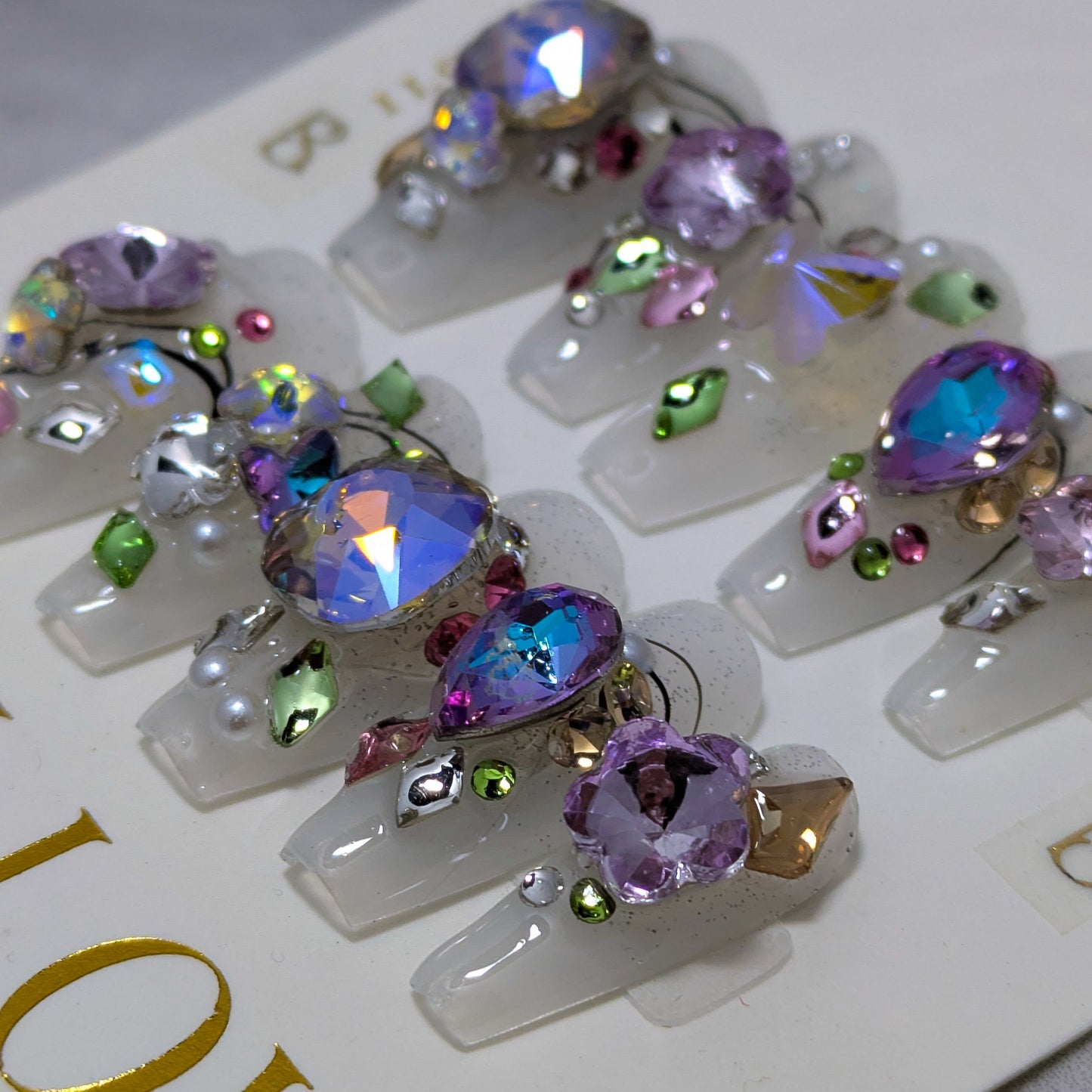 Crystal Bouquet - Press on Nails