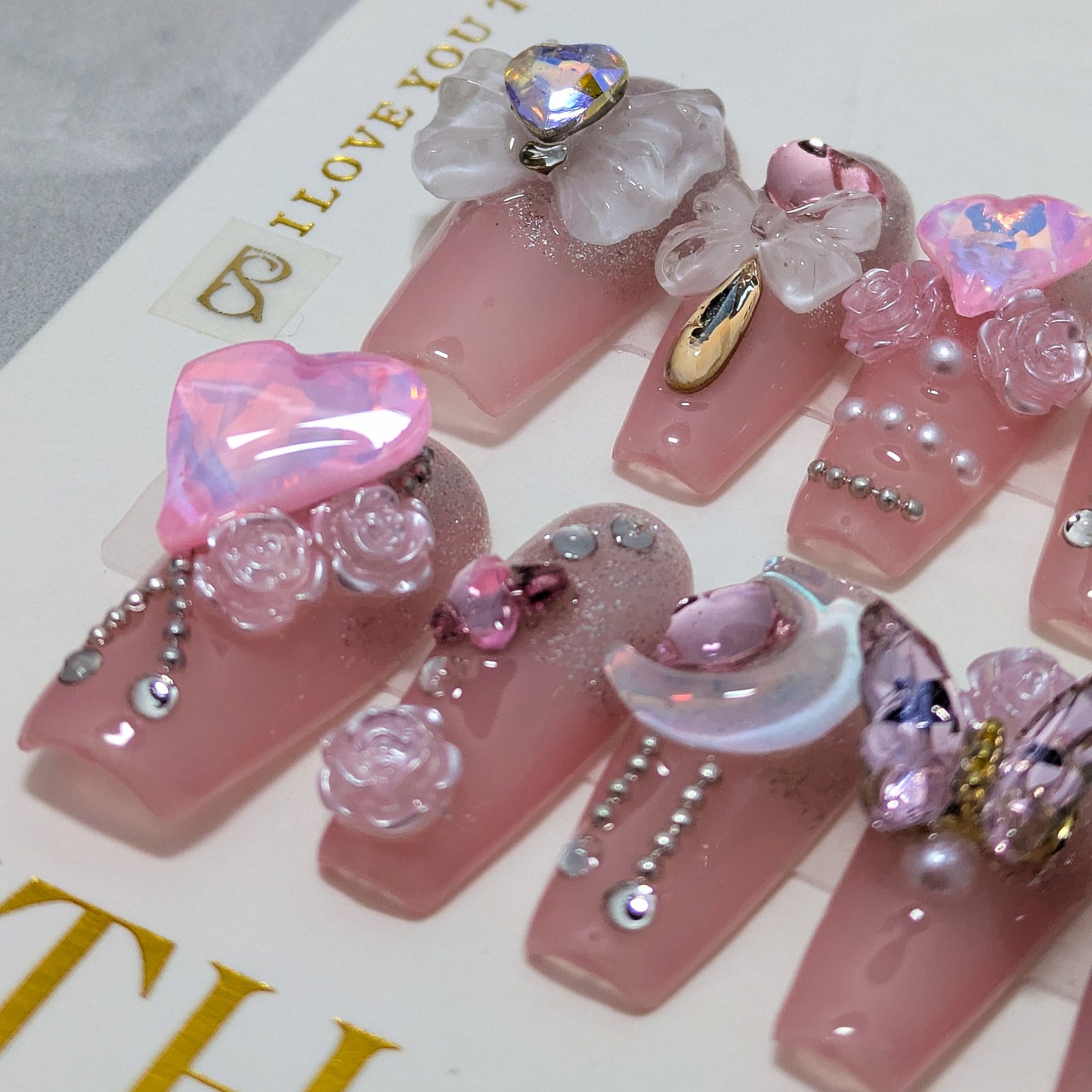 Pink Royalty - Press on Nails