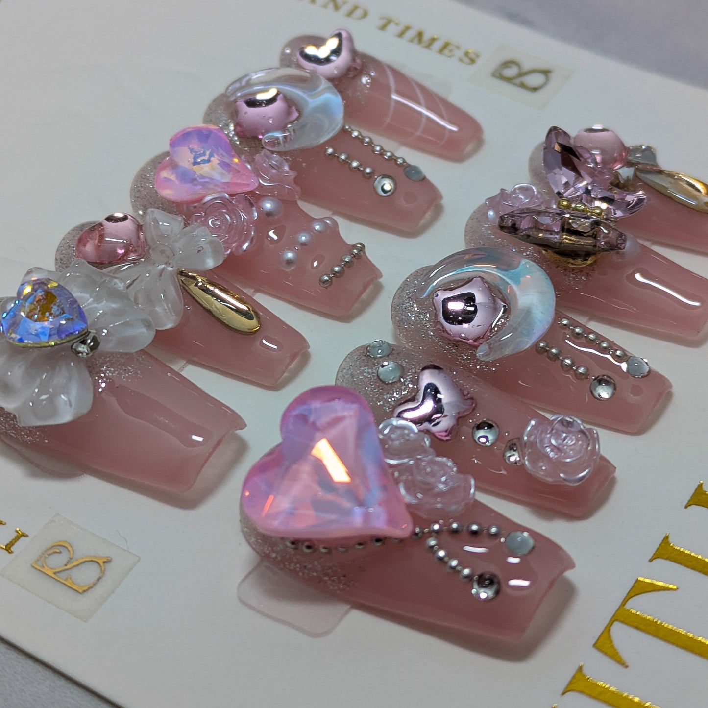 Pink Royalty - Press on Nails