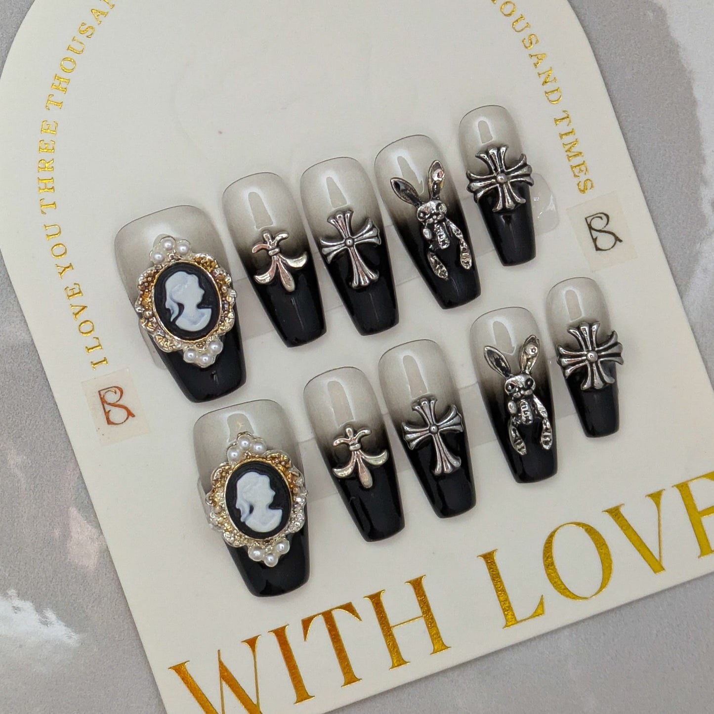 Silver Queen- Press on Nails