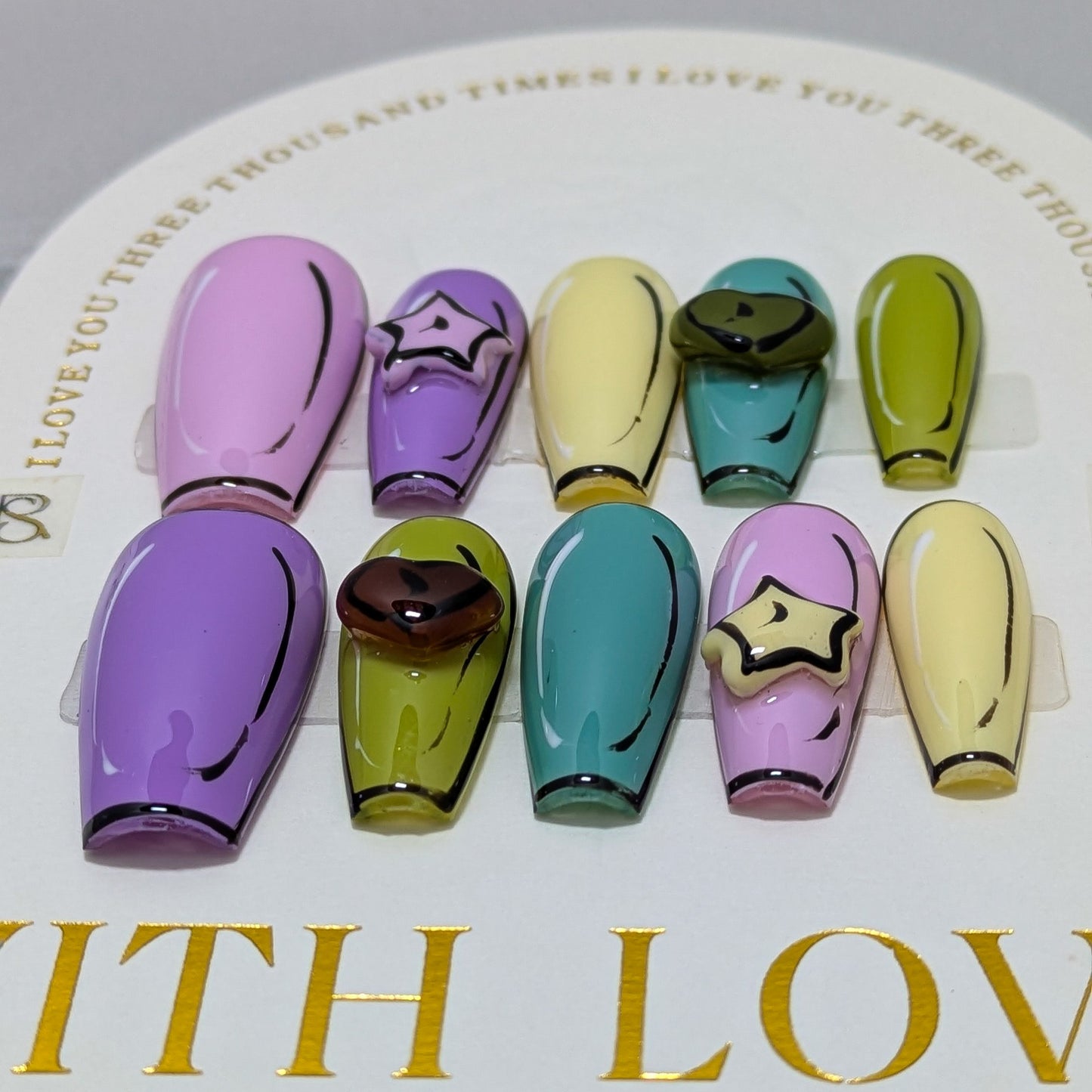 Cartoon Fun - Press on Nails