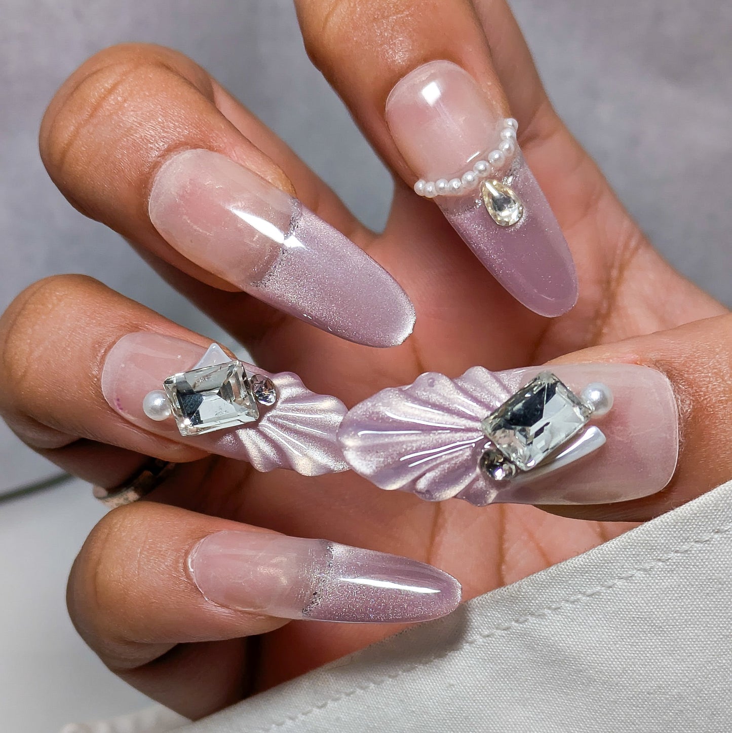 Purple Mermaid- Press on Nails