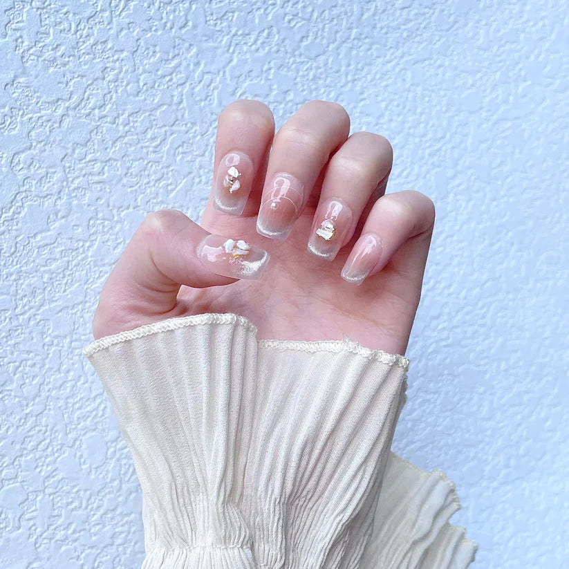 Blushing Crystals - Press on Nails
