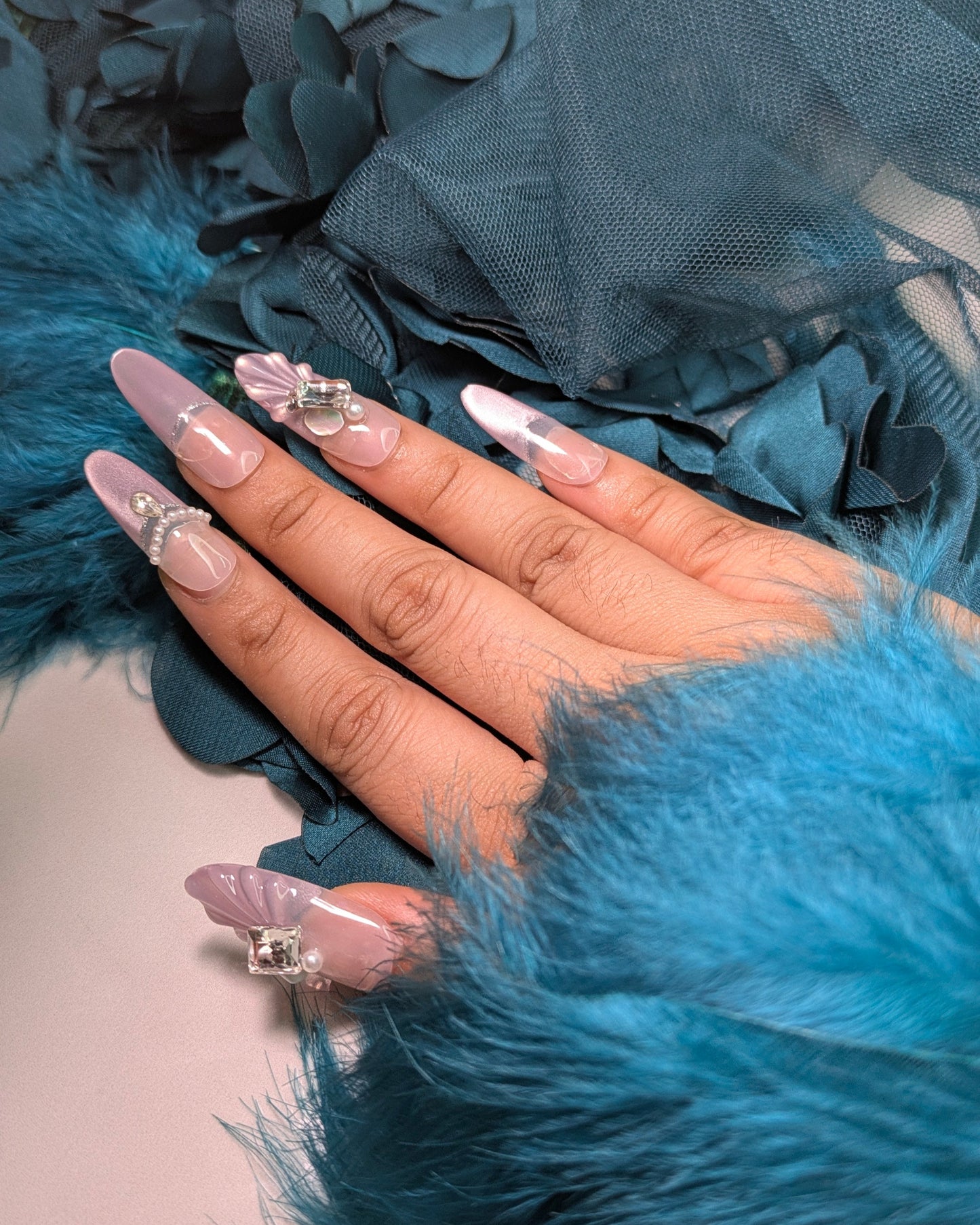 Purple Mermaid- Press on Nails
