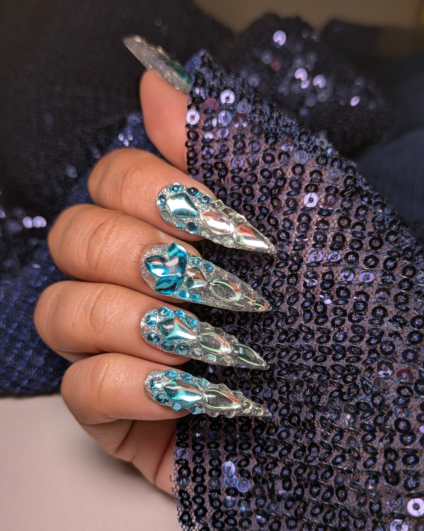 Snow Shine - Press on Nails