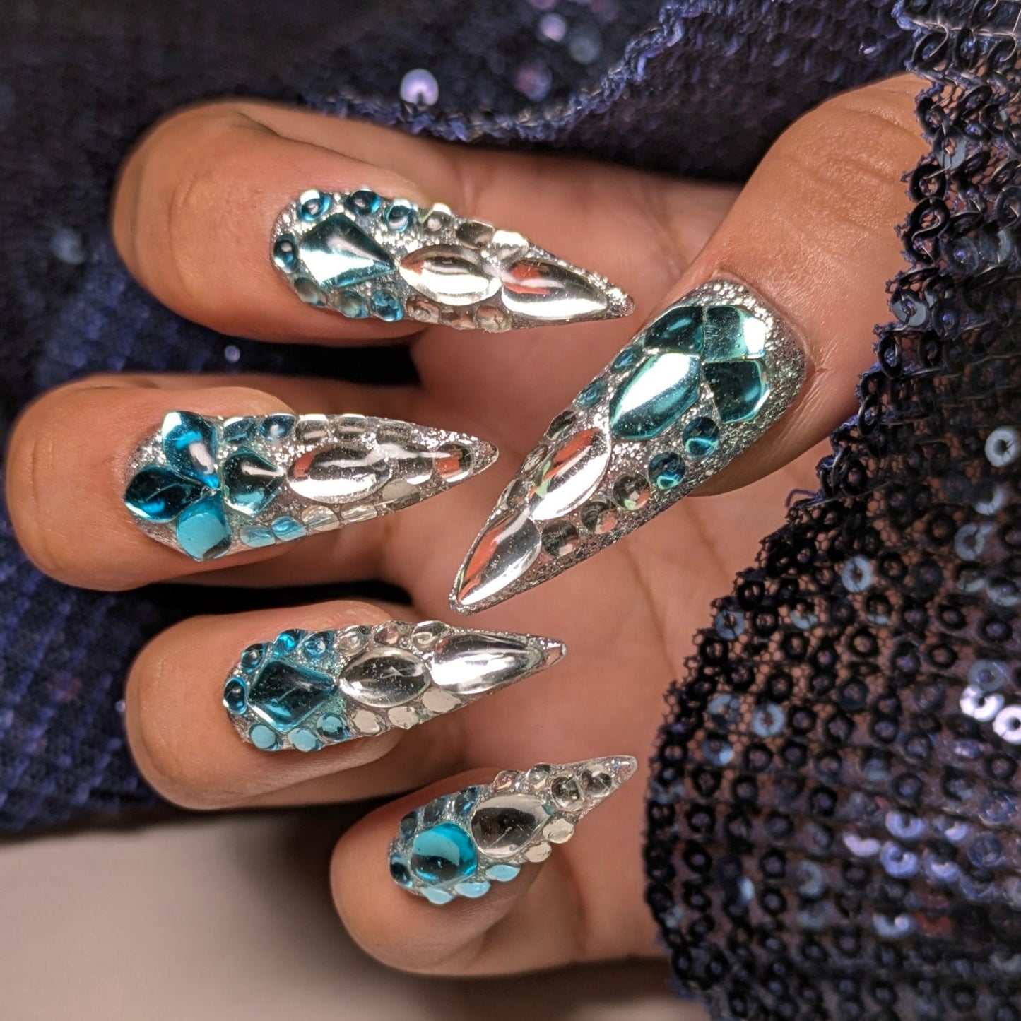 Snow Shine - Press on Nails