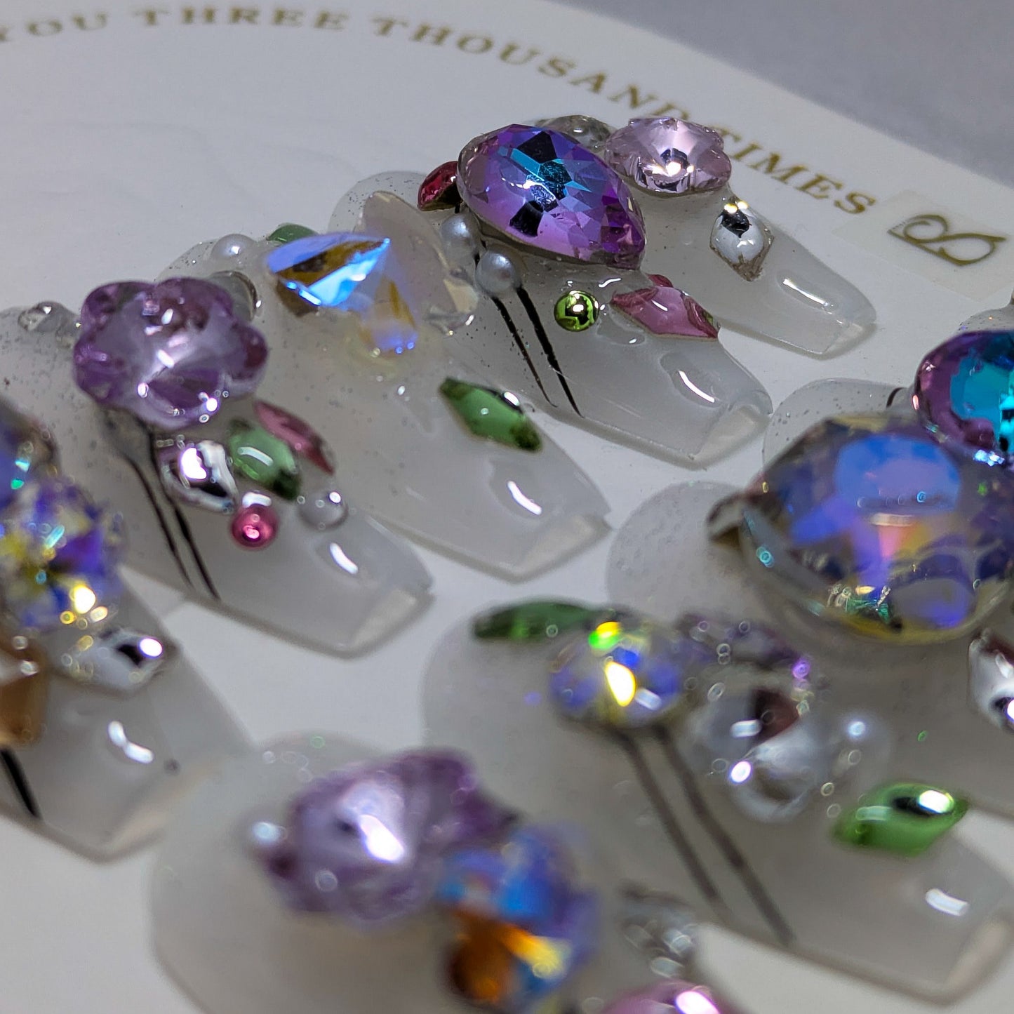 Crystal Bouquet - Press on Nails