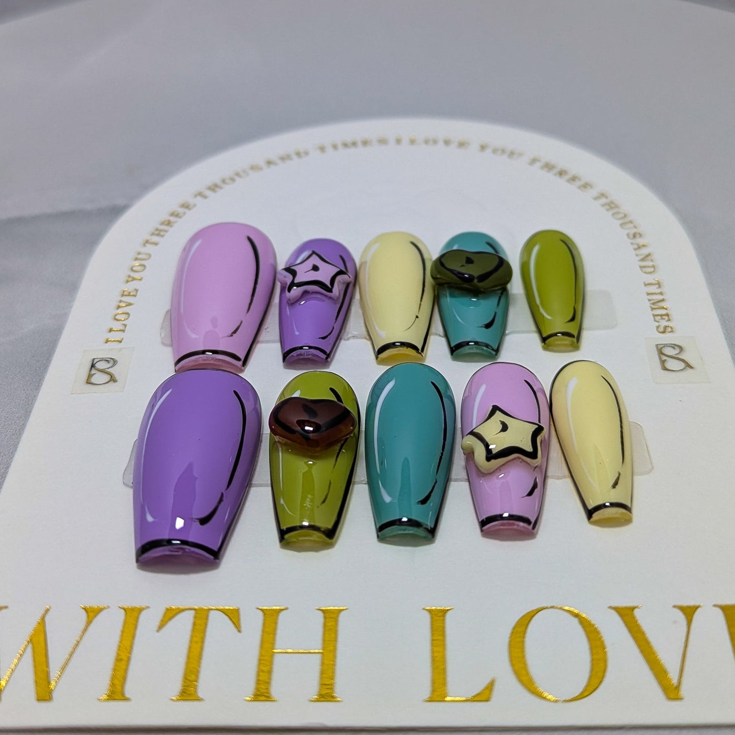Cartoon Fun  - Press on Nails