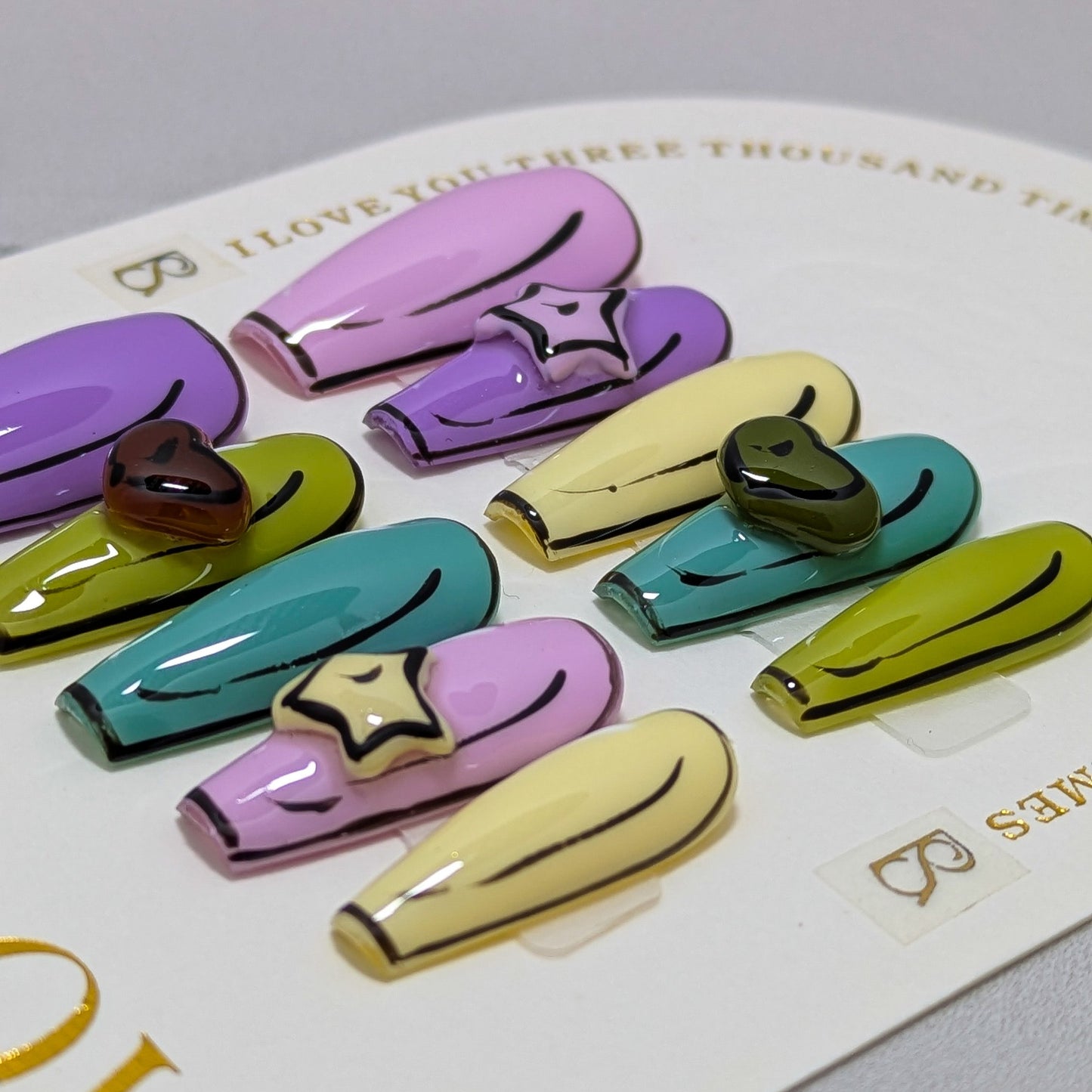 Cartoon Fun  - Press on Nails