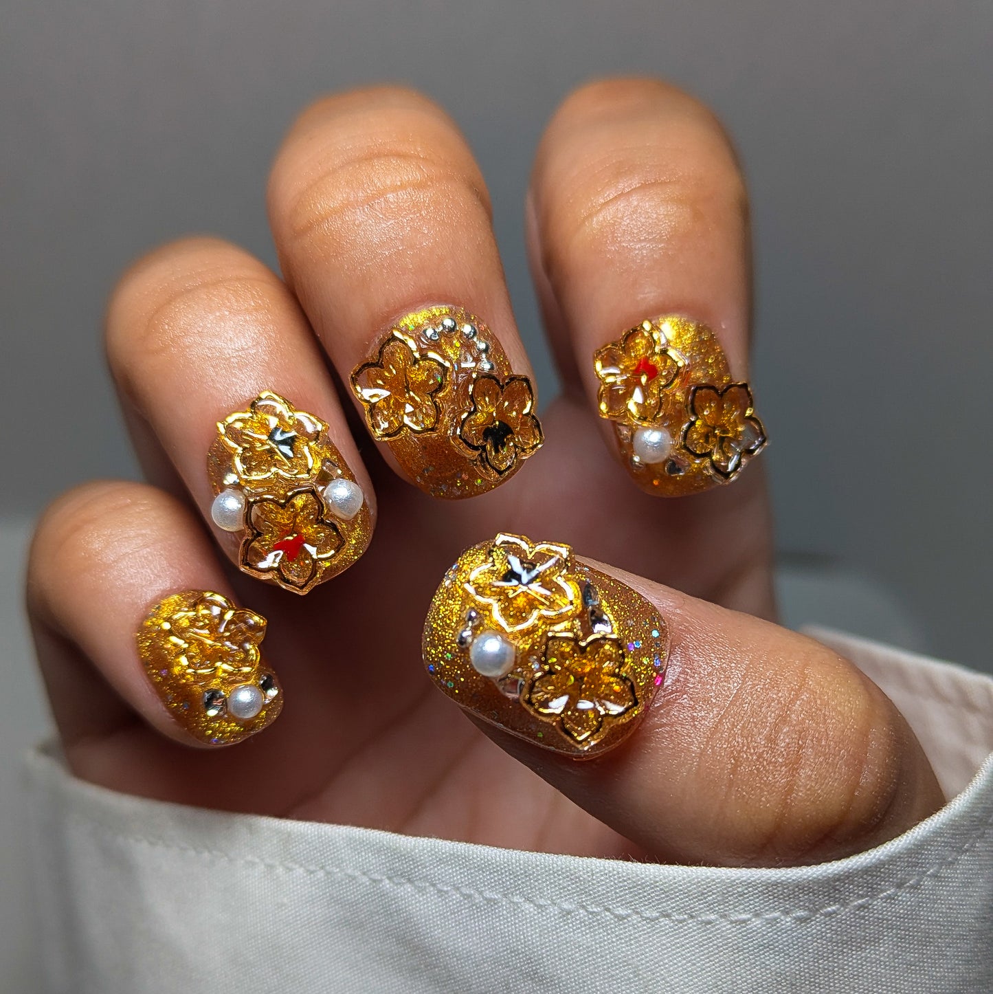 Japanese Gold - Press on Nails