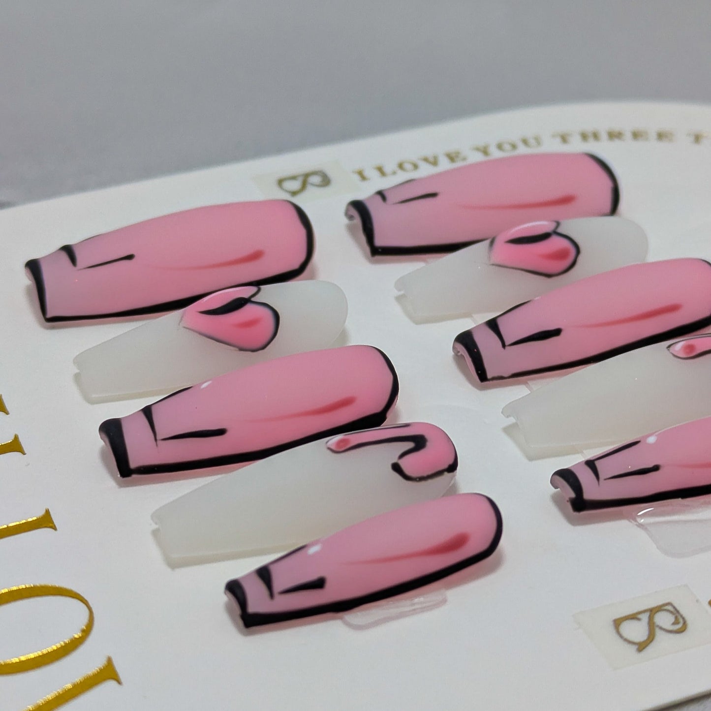 Cartoon Love - Press on Nails