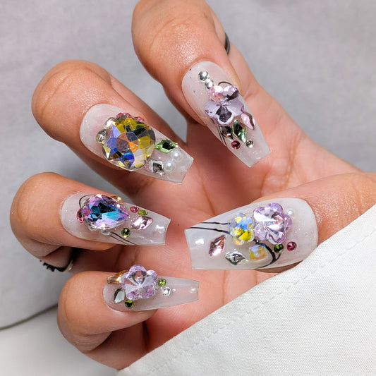 Crystal Bouquet - Press on Nails