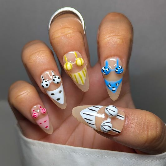 Swimsuit Vacation  - Press on Nails