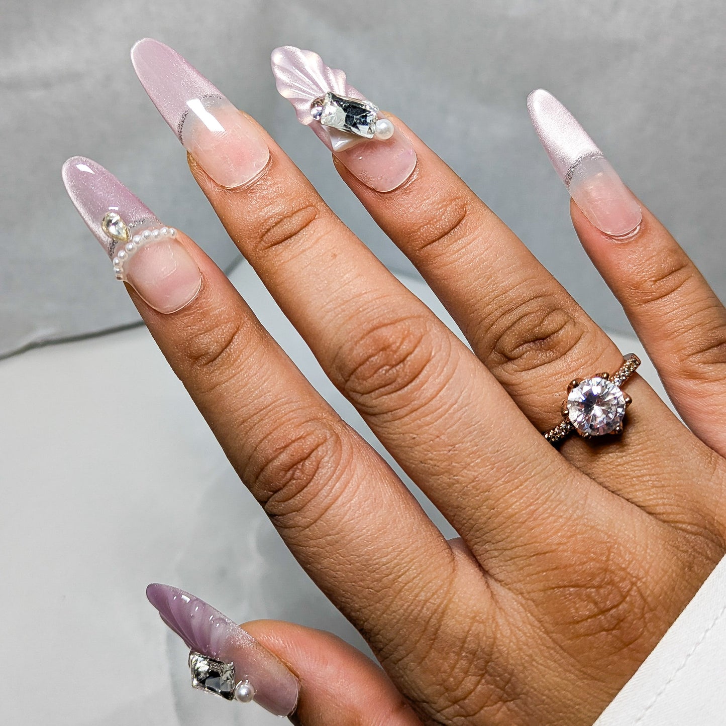 Purple Mermaid- Press on Nails