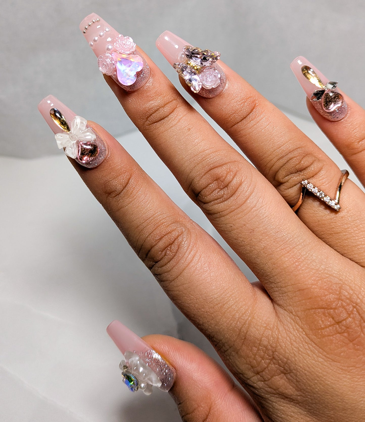 Pink Royalty - Press on Nails