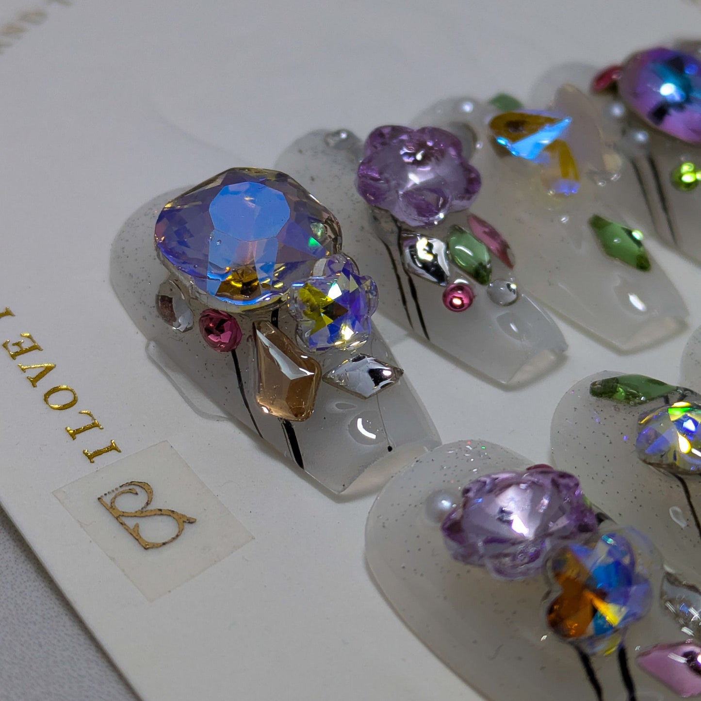Crystal Bouquet - Press on Nails