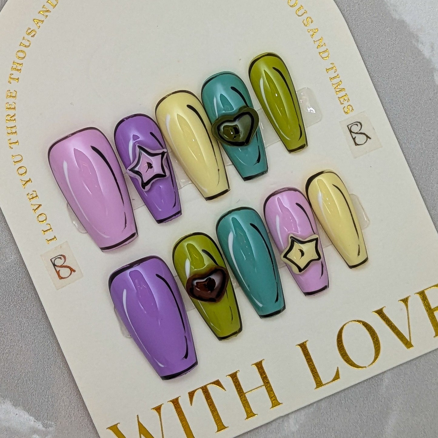 Cartoon Fun  - Press on Nails