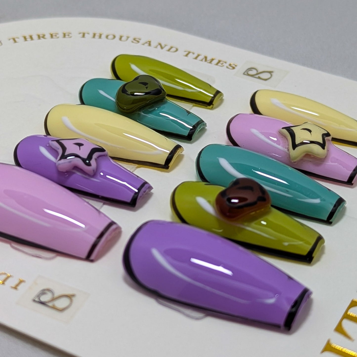 Cartoon Fun  - Press on Nails